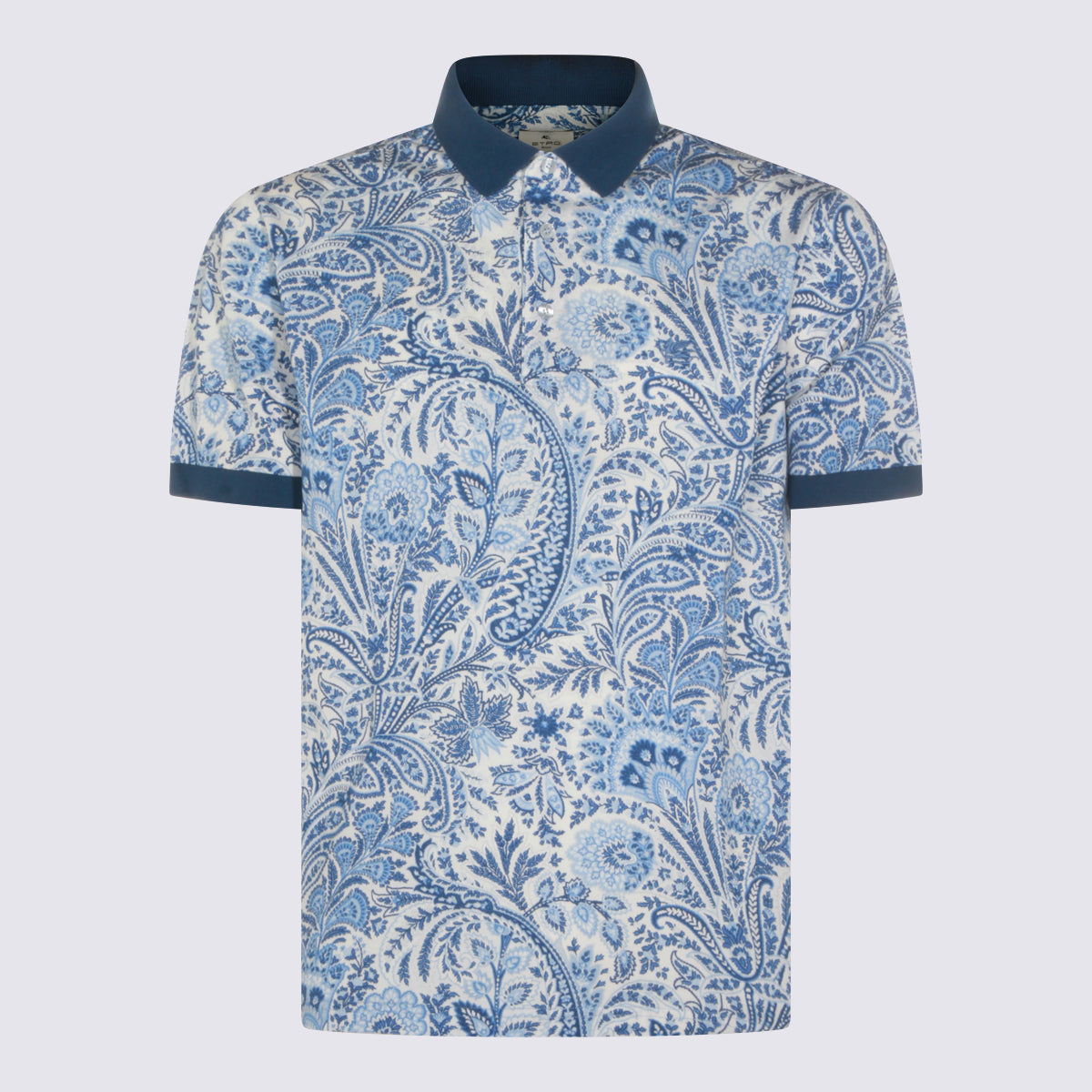 Etro T-shirts and Polos Blue _100 % Co