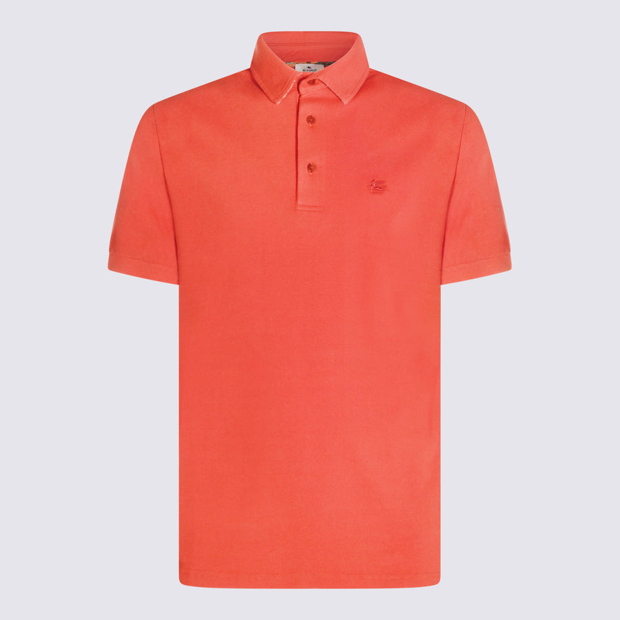 Etro 100% Cotton polo in orange