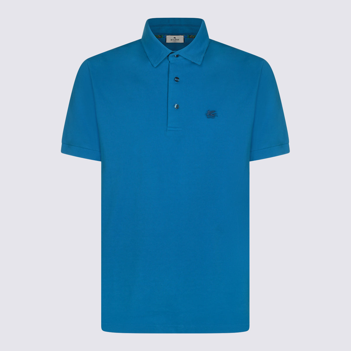 Etro T-shirts and Polos Teal Blue _100 % Co