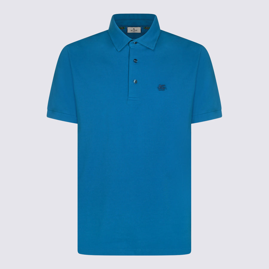 Etro 100% Cotton polo in blue