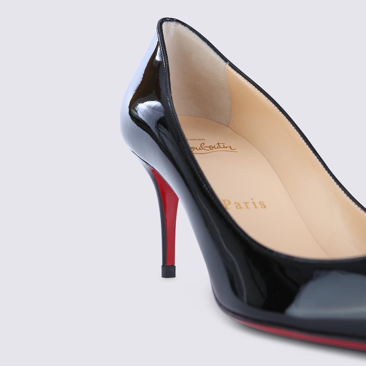 Christian Louboutin With Heel Black _cover Le Sole