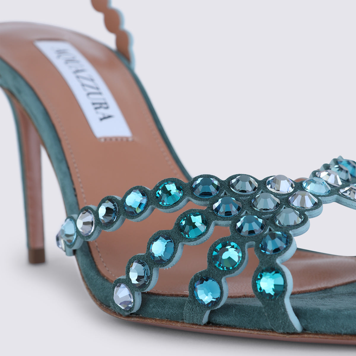 Aquazzura Sandals Light Teal _suede