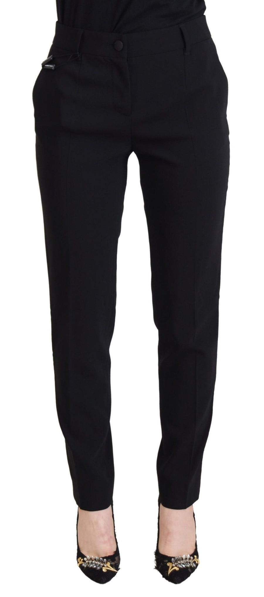 Dolce & Gabbana 88% Wool trousers in black