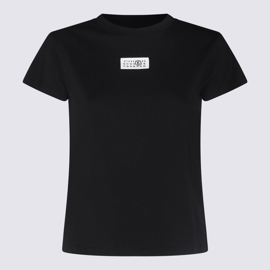MM6 Maison Margiela 100% Cotton t-shirt in black