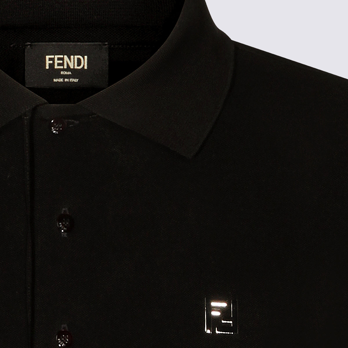 Fendi T-shirts and Polos Black _100 % Co