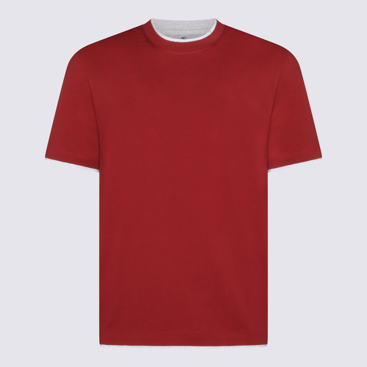 Brunello Cucinelli T-shirts and Polos Red _100 % Co
