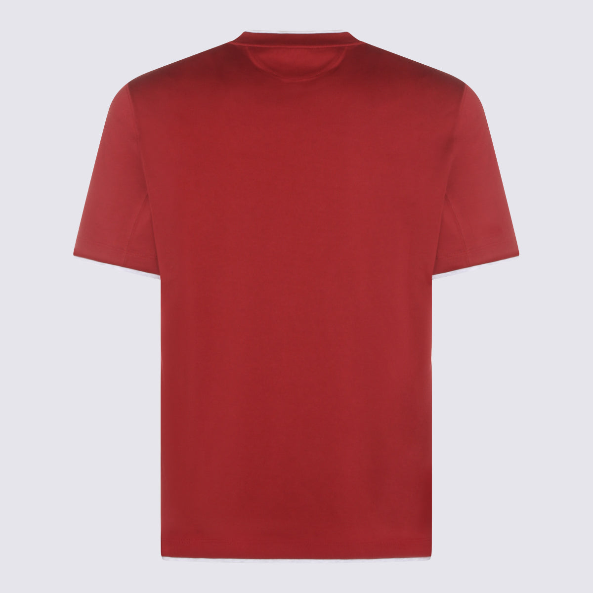 Brunello Cucinelli T-shirts and Polos Red _100 % Co