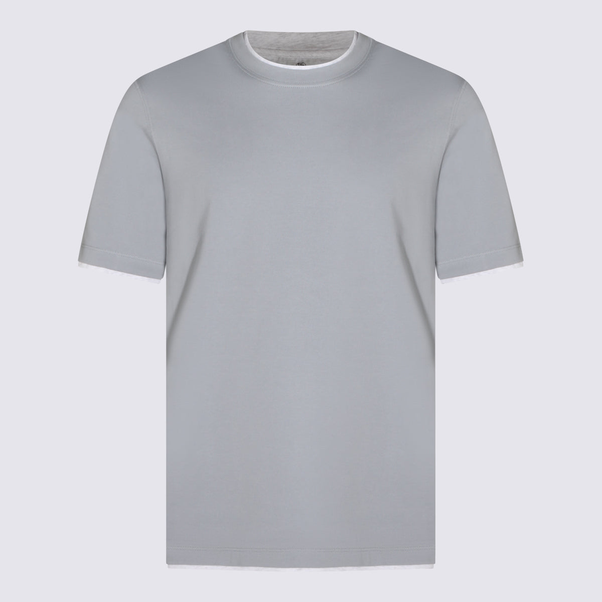 Brunello Cucinelli T-shirts and Polos Blue _100 % Co