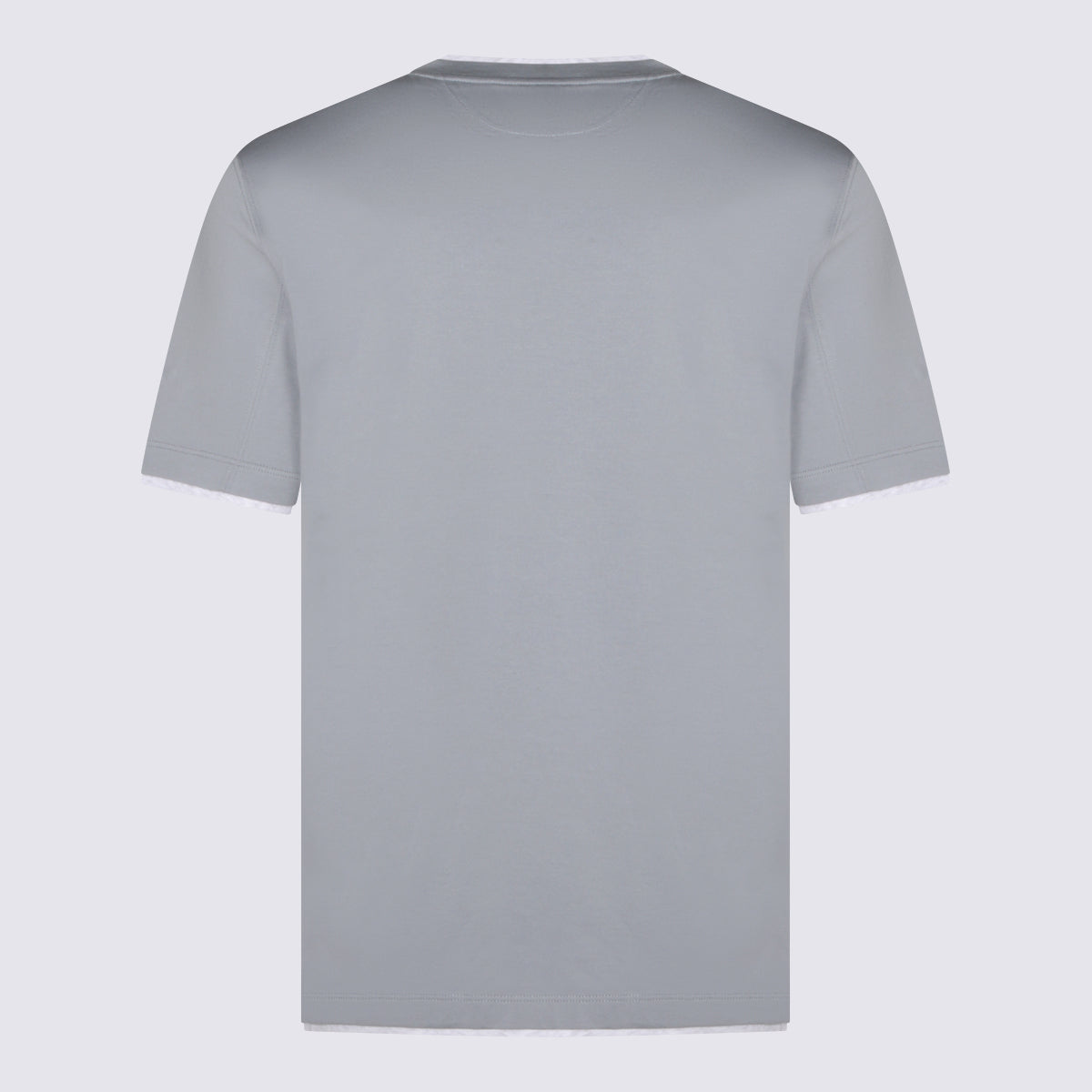 Brunello Cucinelli T-shirts and Polos Blue _100 % Co