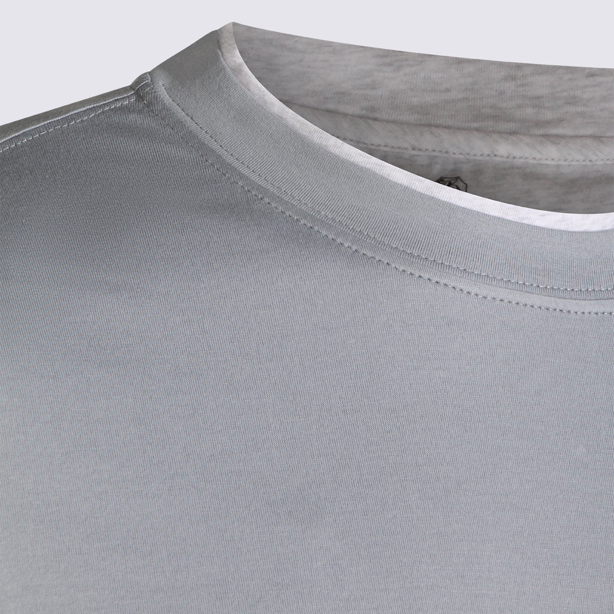 Brunello Cucinelli T-shirts and Polos Blue _100 % Co
