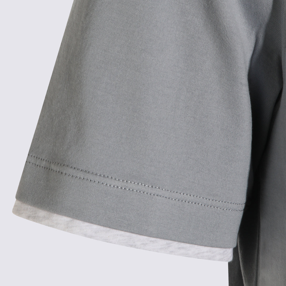 Brunello Cucinelli T-shirts and Polos Blue _100 % Co