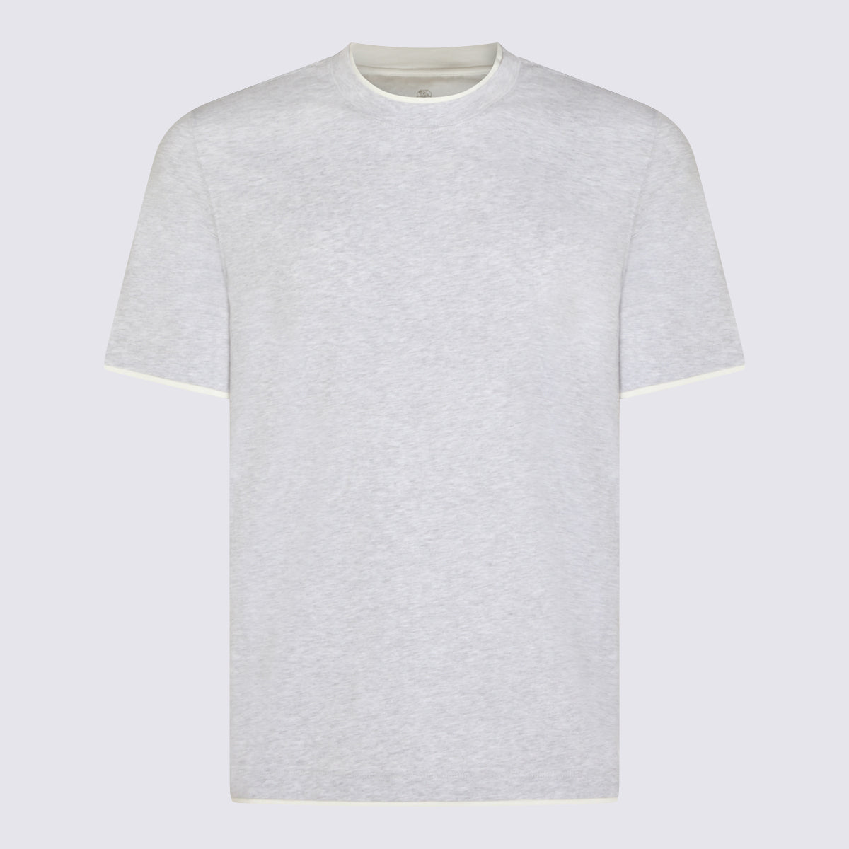 Brunello Cucinelli T-shirts and Polos Grey _100 % Co