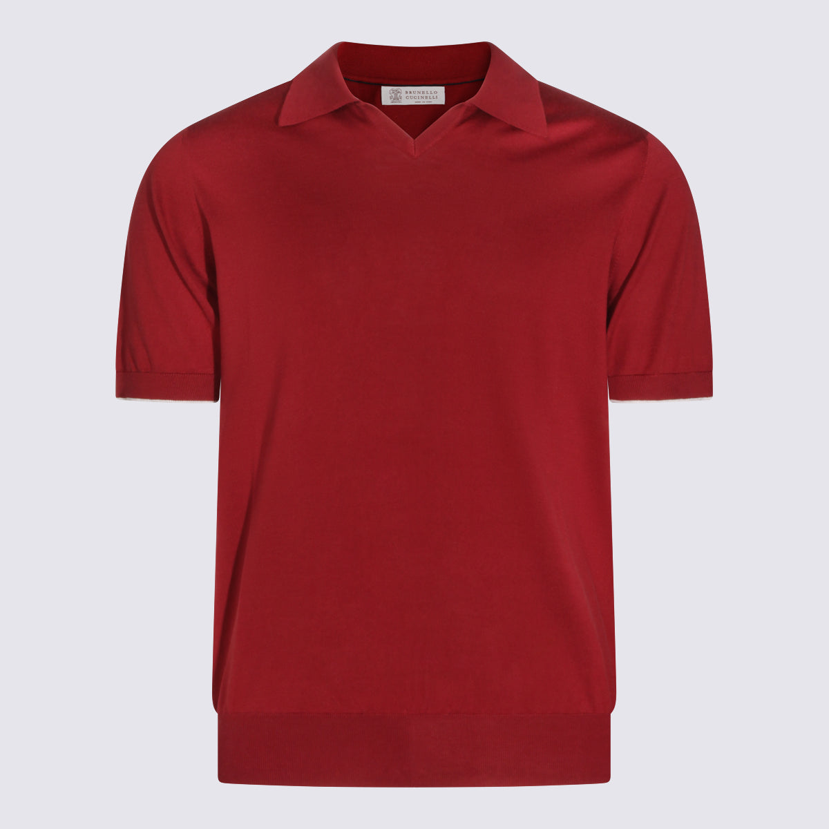 Brunello Cucinelli T-shirts and Polos Red _100 % Co