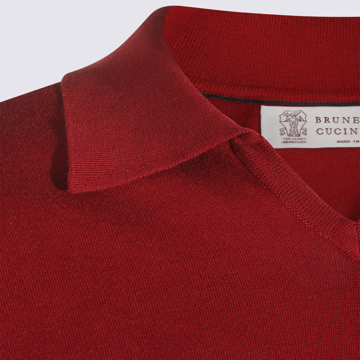 Brunello Cucinelli T-shirts and Polos Red _100 % Co