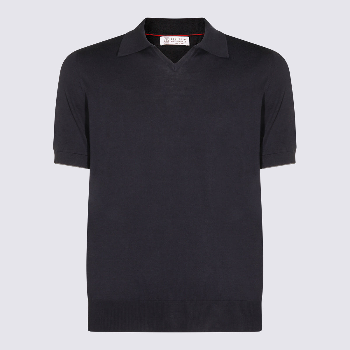 Brunello Cucinelli T-shirts and Polos Blue _100 % Co