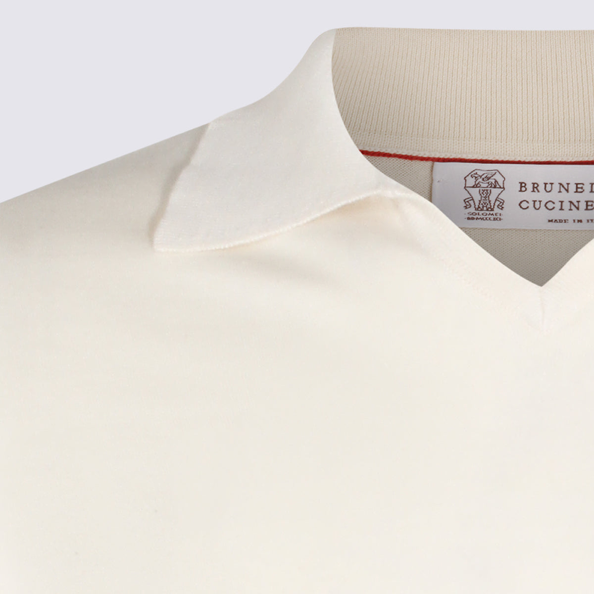 Brunello Cucinelli T-shirts and Polos English White _100 % Co