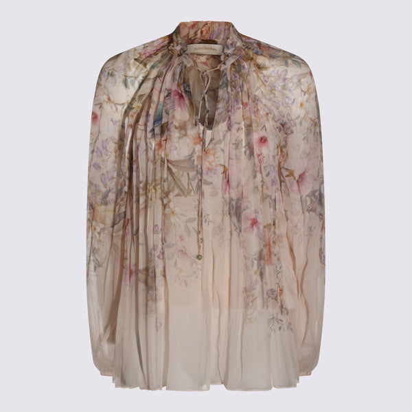 Zimmermann 100% Silk blouse in beige
