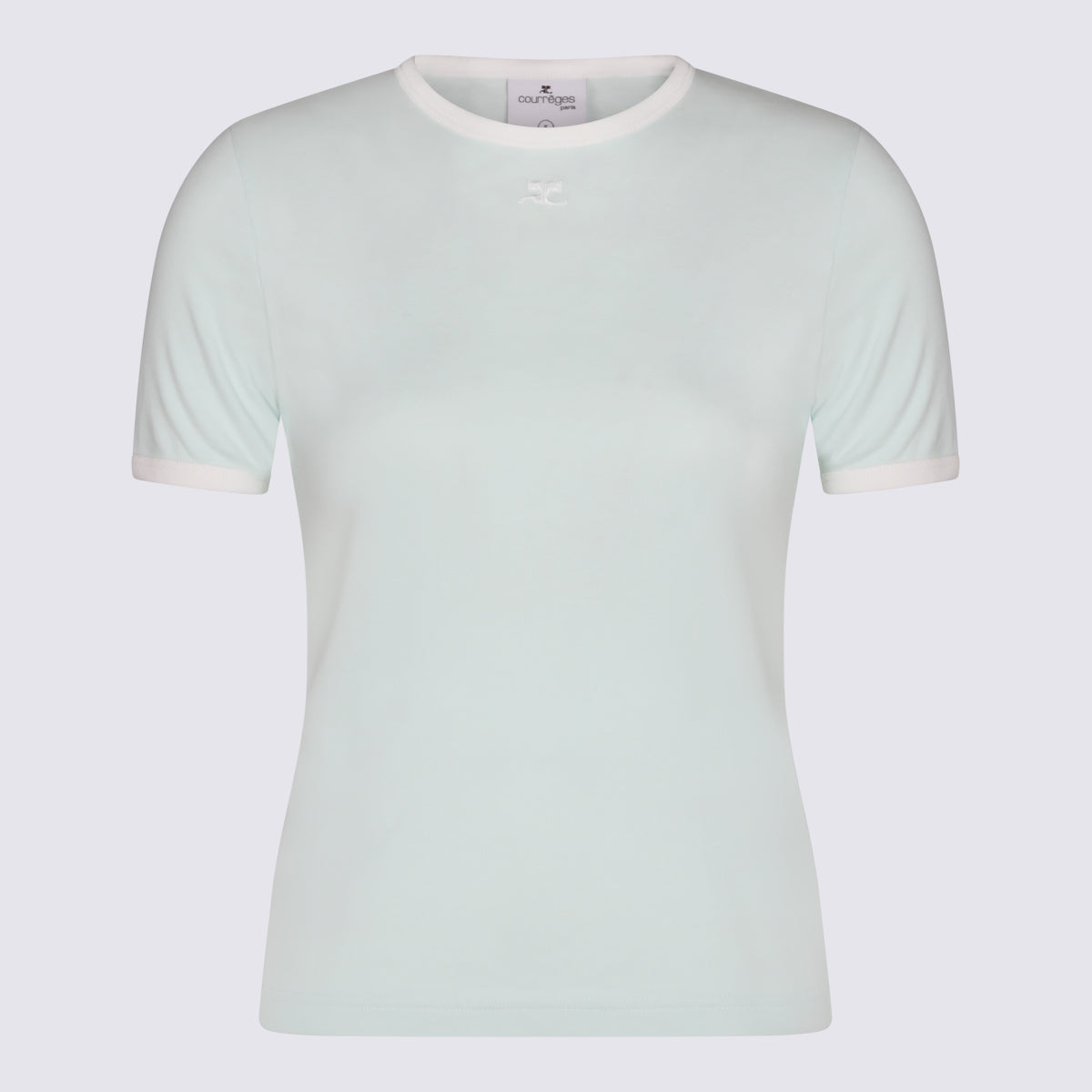 Courreges T-shirts and Polos Light Mint/heritage White