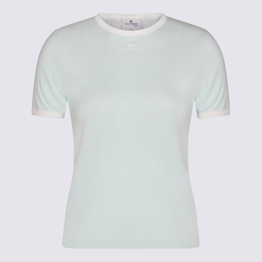 Courreges 100% Cotton t-shirt in green