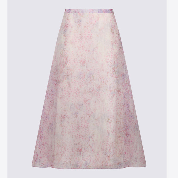 Alberta Ferretti 100% Silk skirt in pink