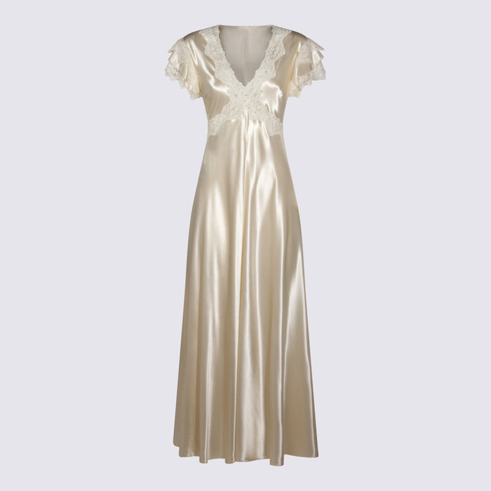 Alberta Ferretti Dresses White _vi