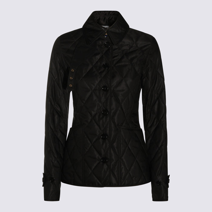 Burberry Coats Black _pl