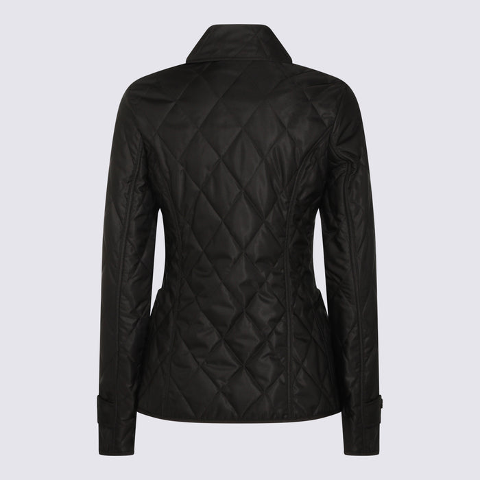 Burberry Coats Black _pl