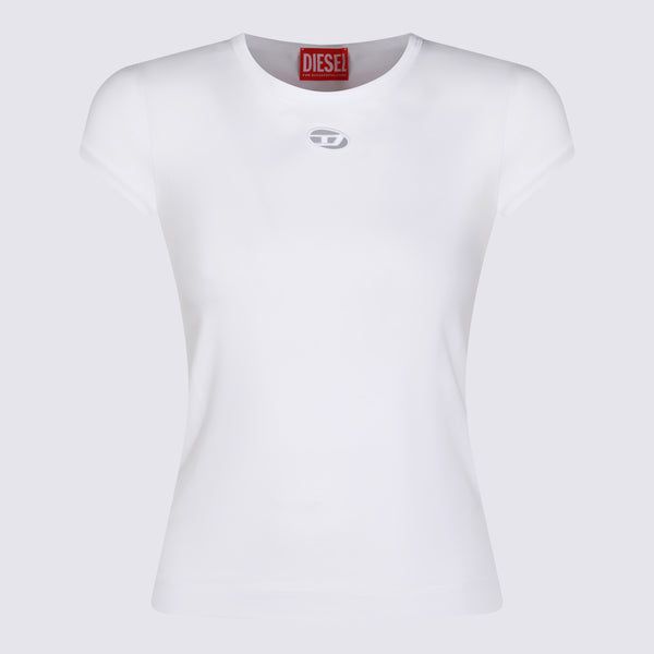 Diesel 93% Cotton t-shirt in white