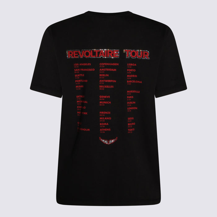 Zadig & Voltaire T-shirts and Polos Black _100 % Co