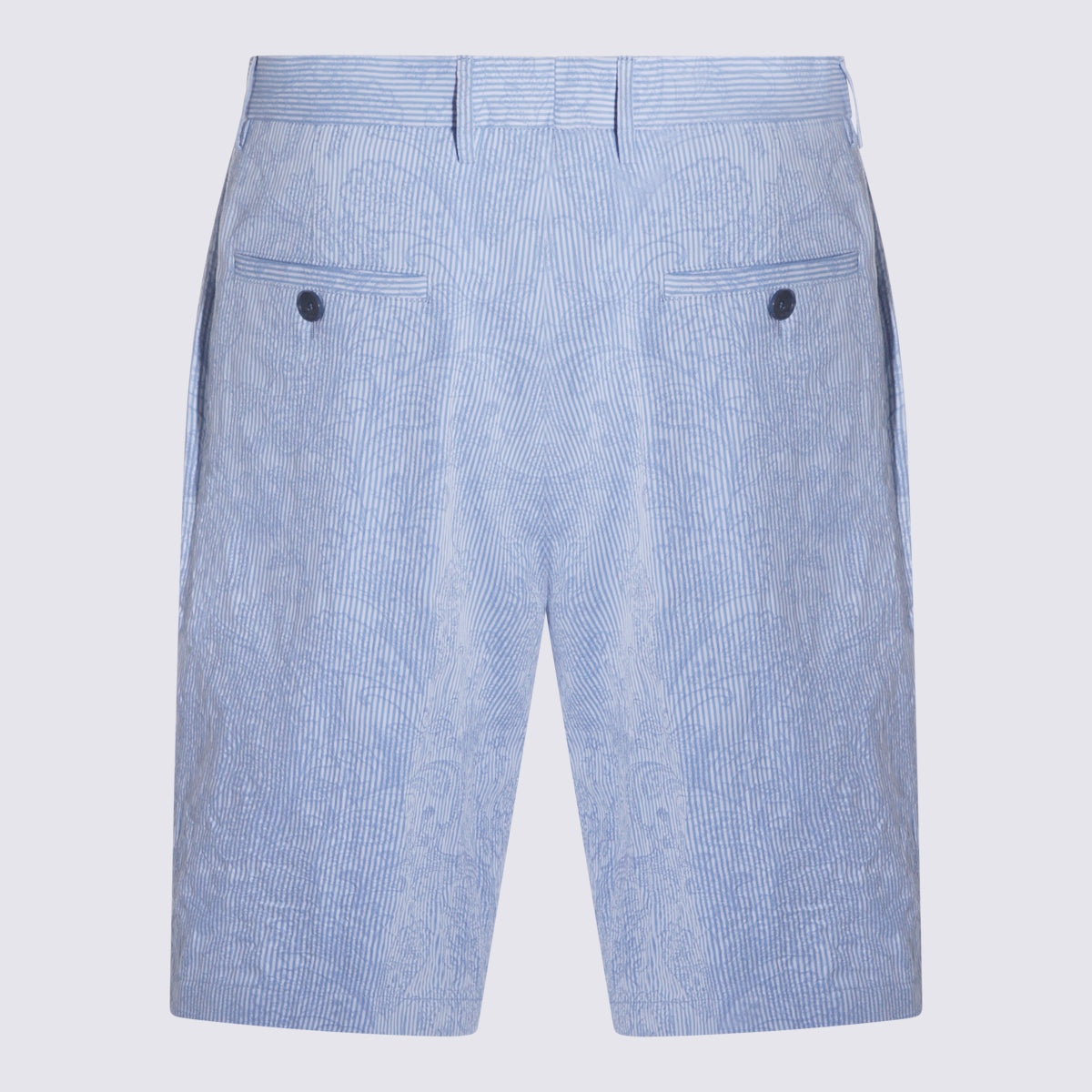 Etro Shorts Blue _100 % Co