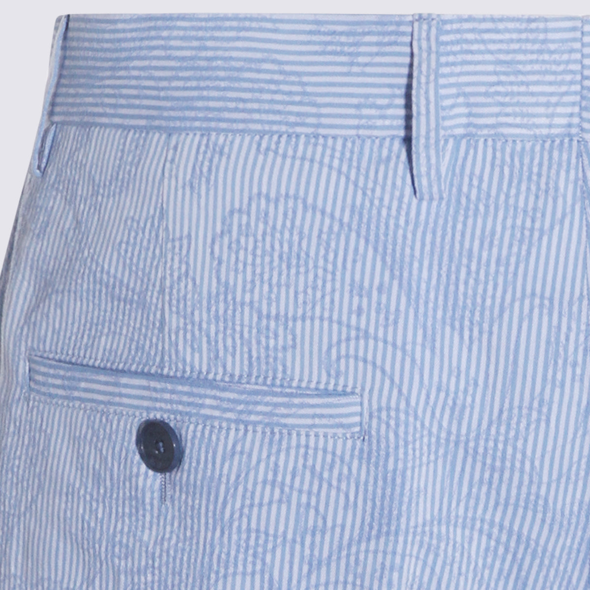 Etro Shorts Blue _100 % Co