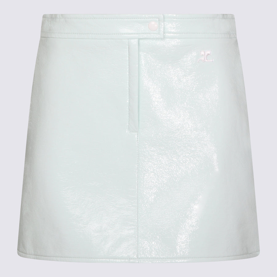 Courreges 89% Polyamide skirt in white