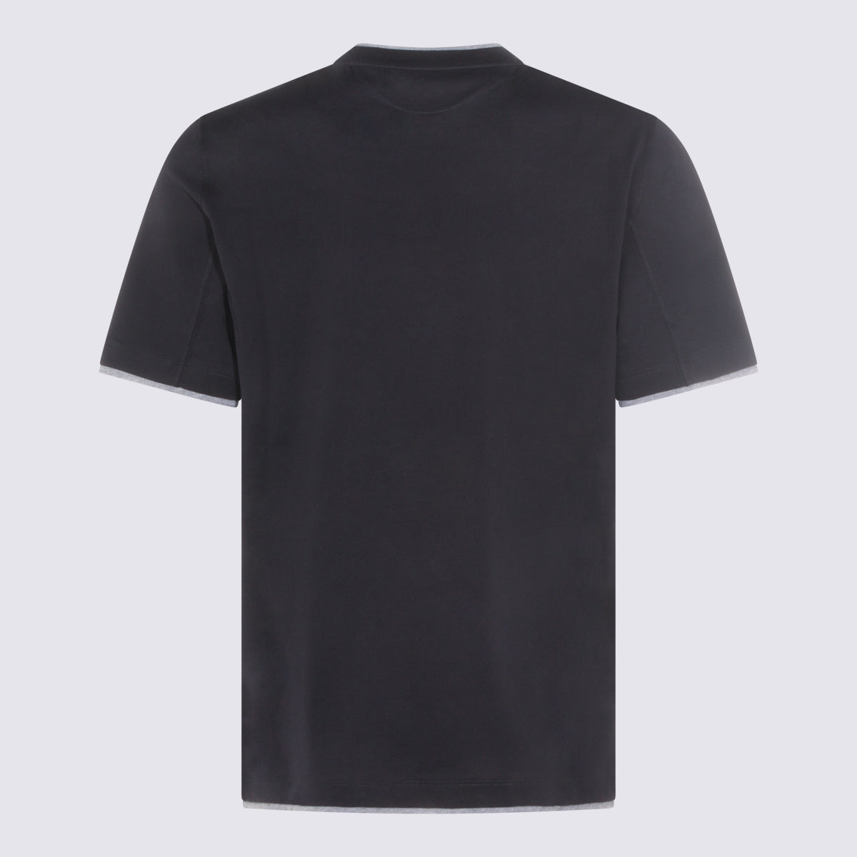 Brunello Cucinelli T-shirts and Polos Blue _100 % Co