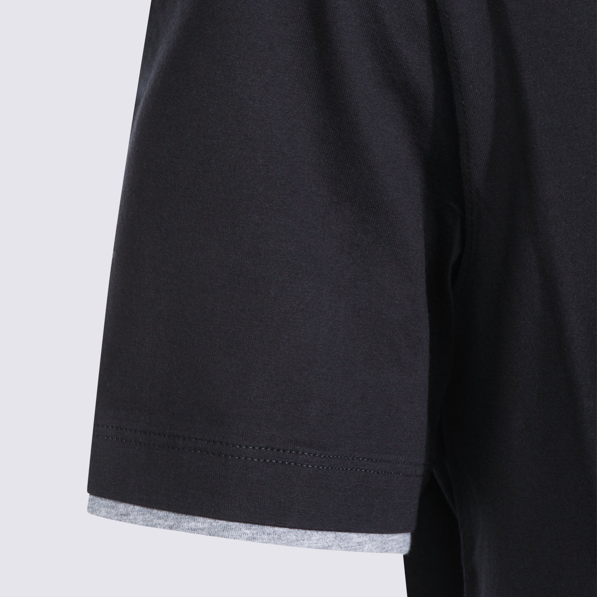 Brunello Cucinelli T-shirts and Polos Blue _100 % Co