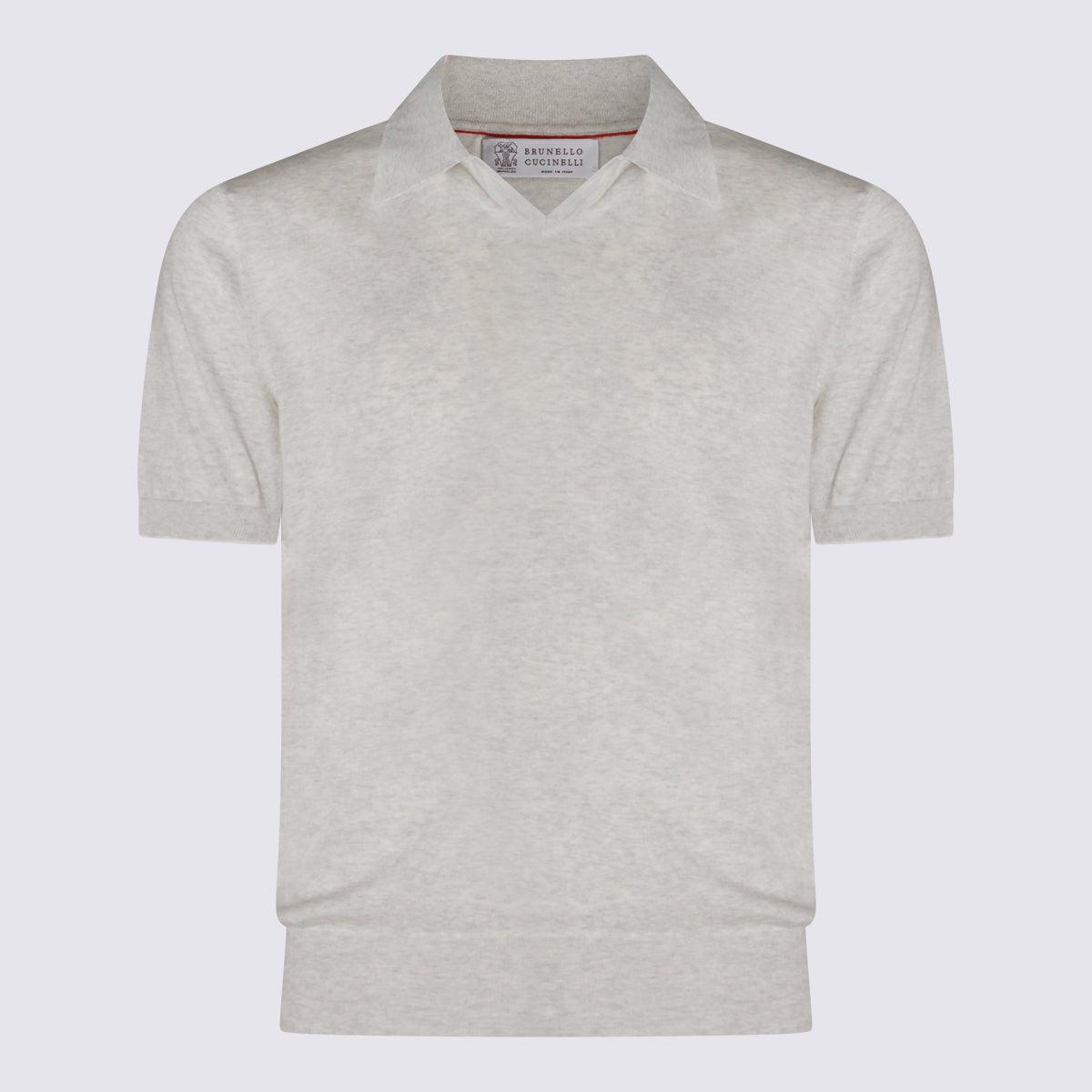 Brunello Cucinelli T-shirts and Polos Grey _100 % Co