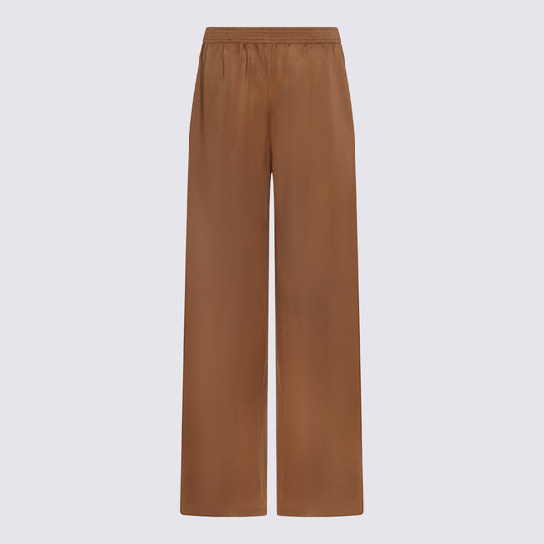 Fabiana Filippi 54% Viscose trousers in brown