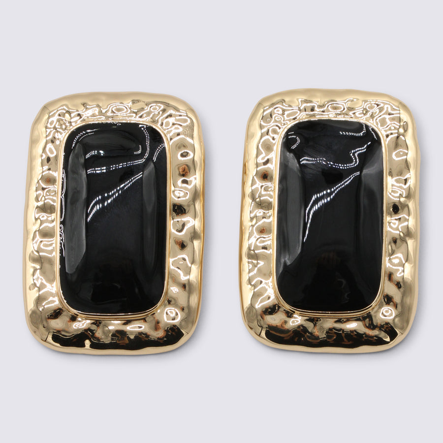 Self-Portrait 98% Enamel earrings in gold