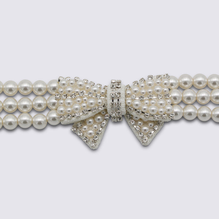 Self-portrait Bijoux White _brass