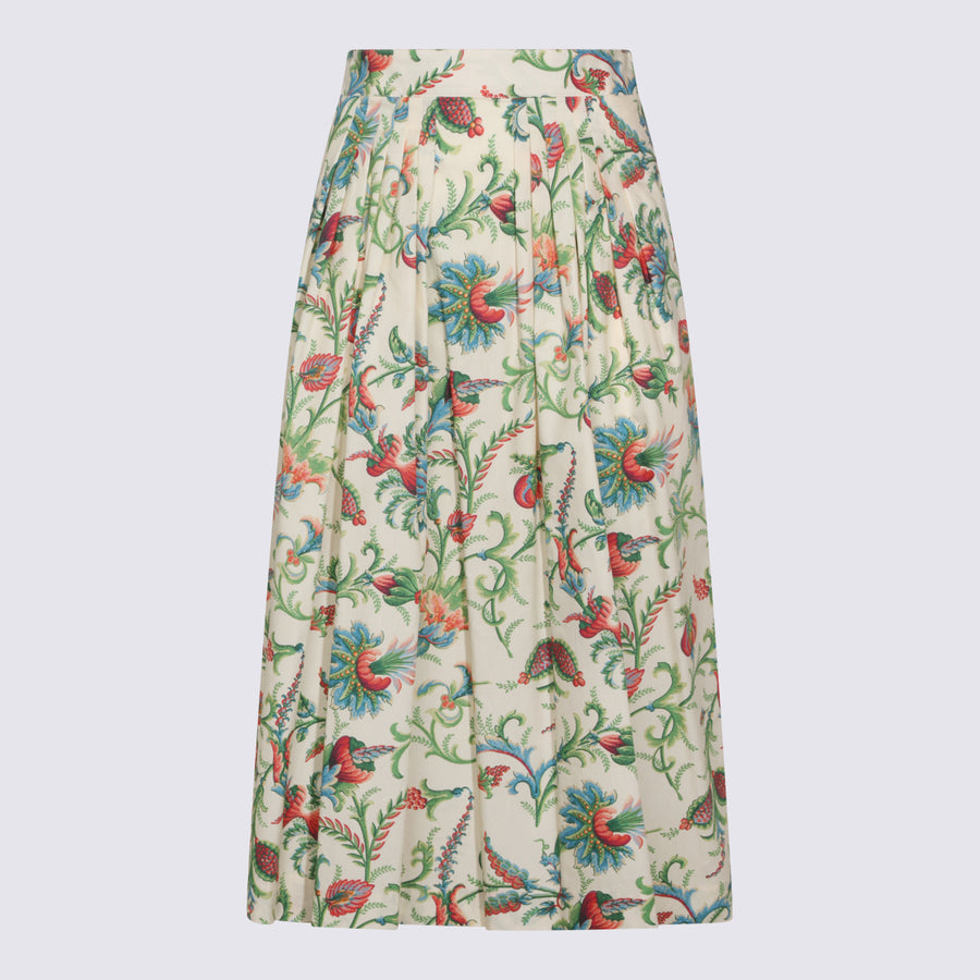 Etro 100% Cotton skirt in beige