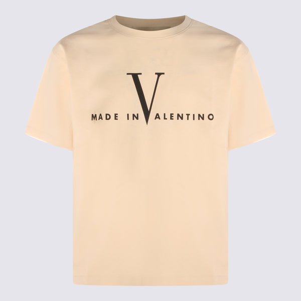 Valentino 100% Cotton t-shirt in beige