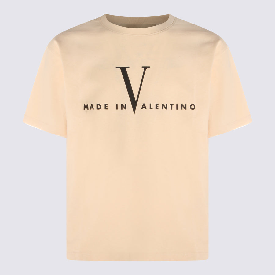 Valentino 100% Cotton t-shirt in beige