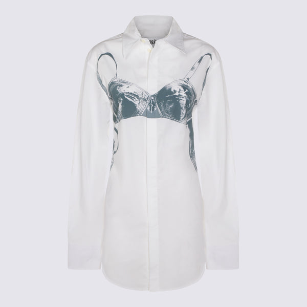 Jean Paul Gaultier 97% Cotton shirt in white