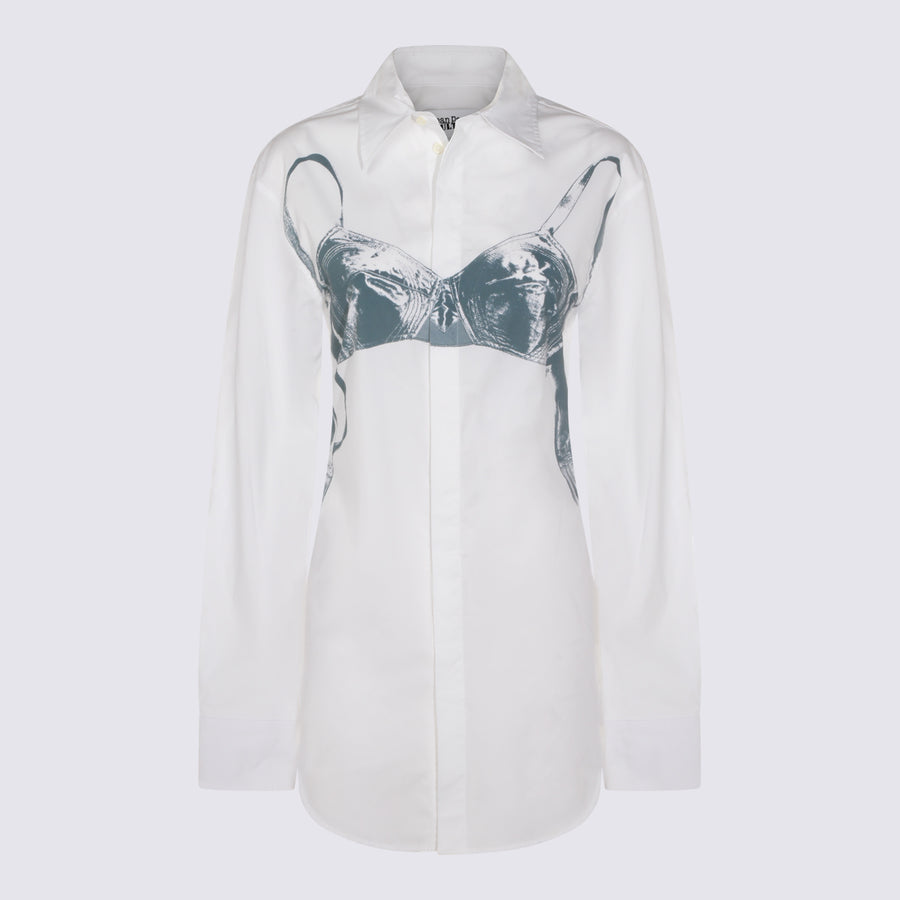 Jean Paul Gaultier 97% Cotton shirt in white