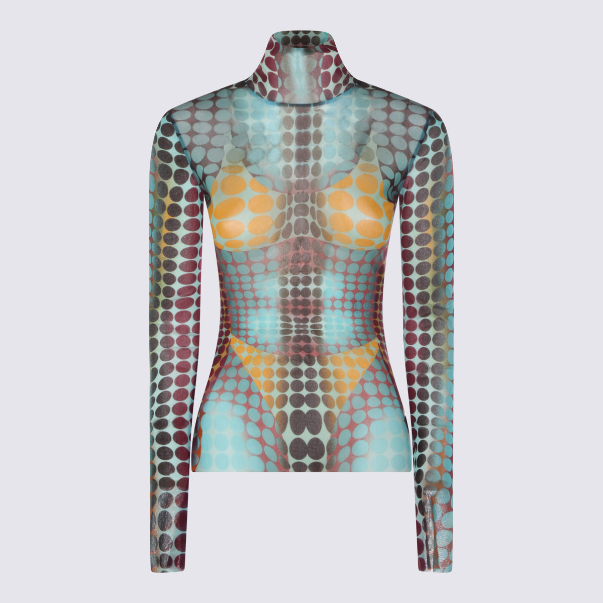 JEAN PAUL GAULTIER Top Blue/purple/yellow
