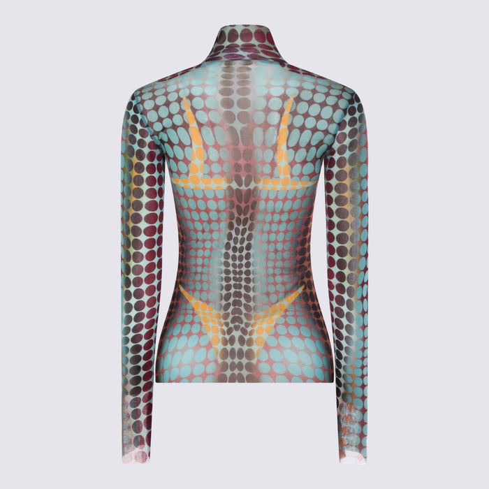 JEAN PAUL GAULTIER Top Blue/purple/yellow