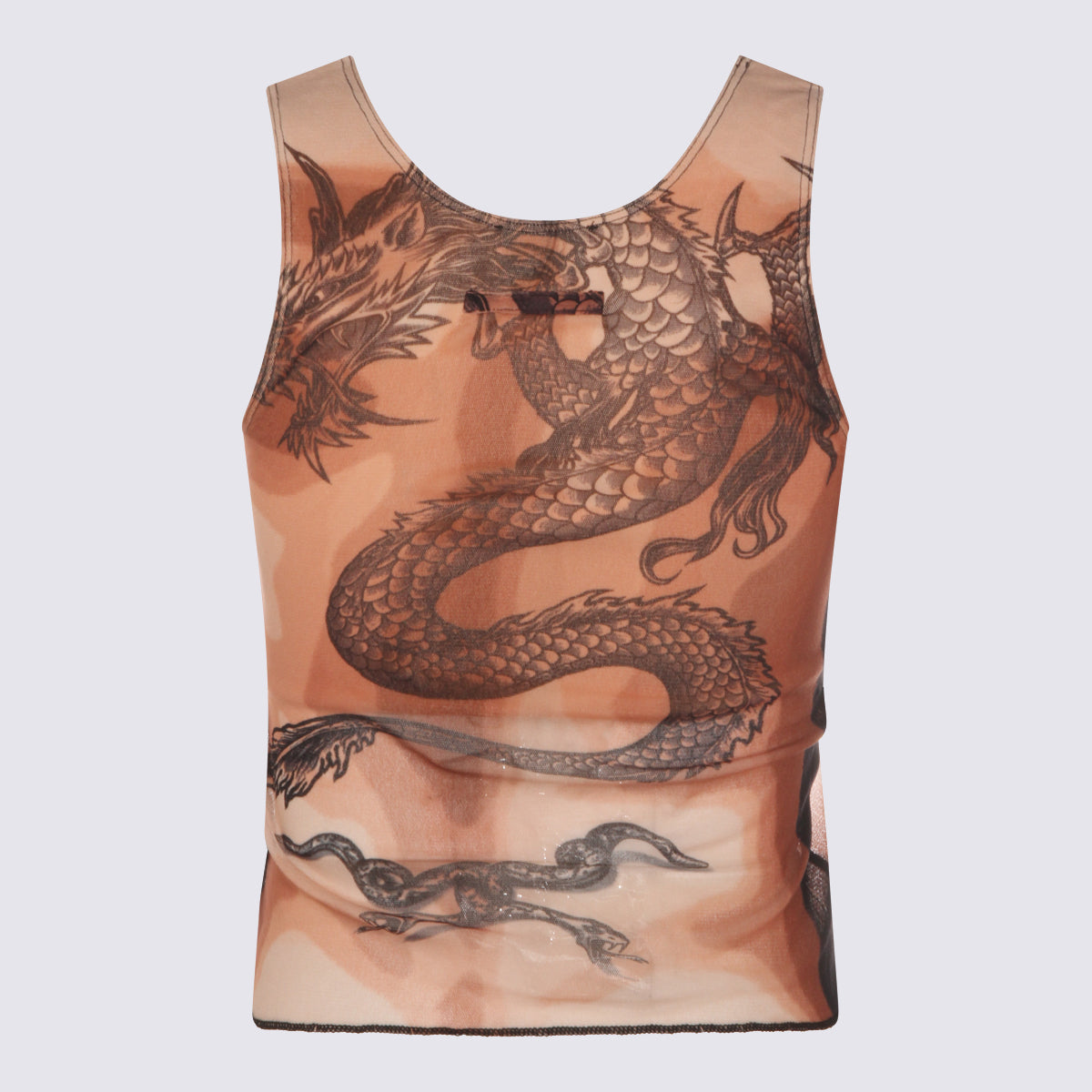 JEAN PAUL GAULTIER Top Nude/brown/black