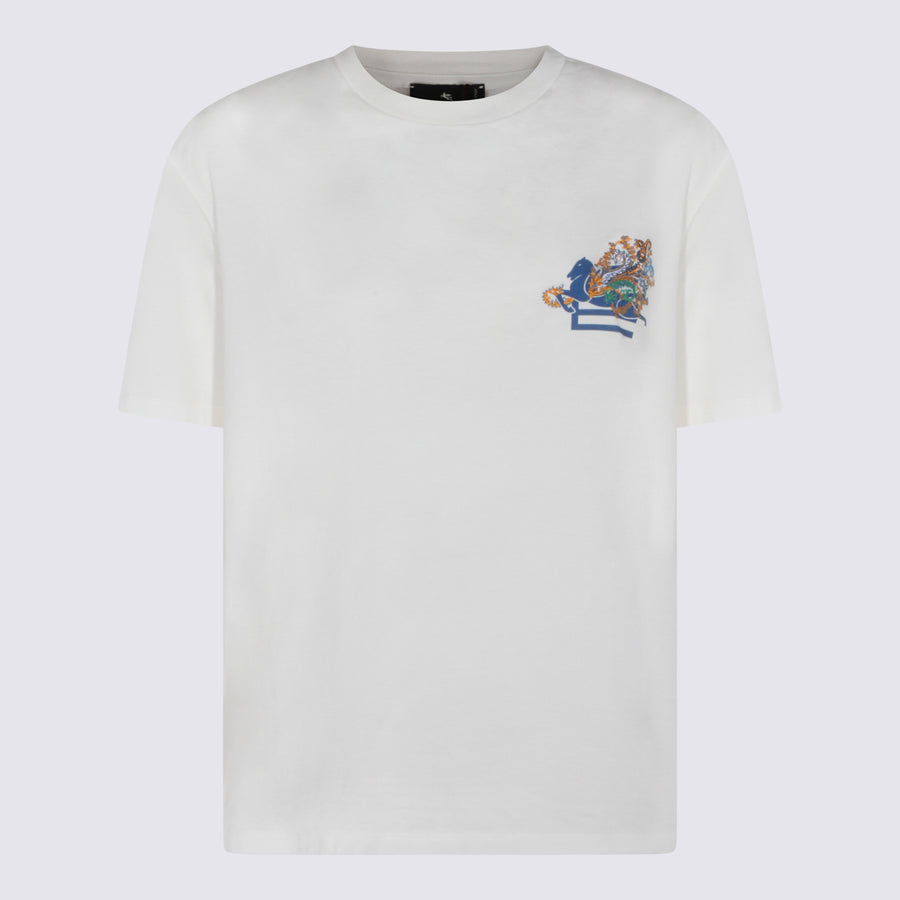 Etro 100% cotton t-shirt in white