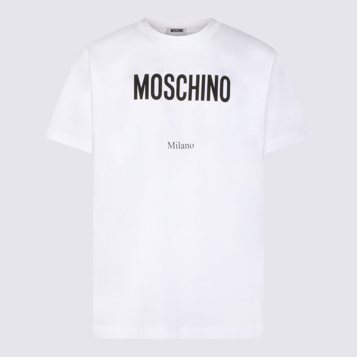Moschino T-Shirts And Polos White _100 % Co