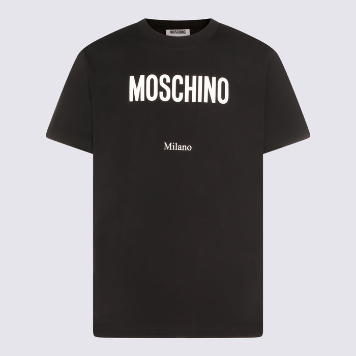 Moschino T-Shirts And Polos Black _100 % Co