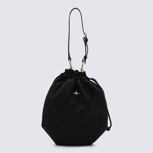 Vivienne Westwood 100% Viscose bucket bag in black